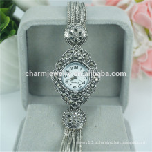 Moda elegante novo senhoras relógio de pulso de quartzo de luxo para as mulheres B029